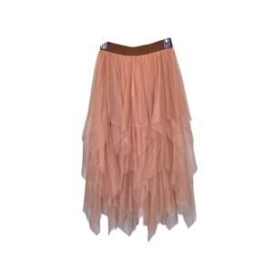 Tiered Ruffle Mesh Skirt Tulle Fairy Crinoline sz. Small Lucky? Washable
